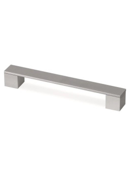 Brushed Nickel Designer Wide Square Pull